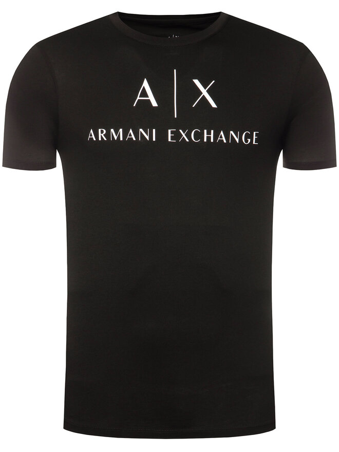 Armani Exchange Armani Exchange T-Shirt 8NZTCJ Z8H4Z 1200 Μαύρο Slim Fit