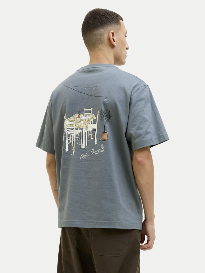 Jack&Jones Jack&Jones Marškinėliai Islington 12273015 Mėlyna Loose Fit