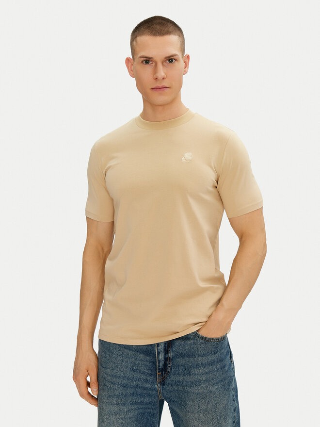 KARL LAGERFELD KARL LAGERFELD Camiseta 755750 552221 Beis Regular Fit