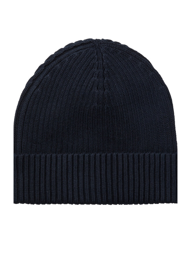 Calvin Klein Gorro Calvin Klein Patch Chunky Rib Cotton Beanie LV04D8053G Azul marino