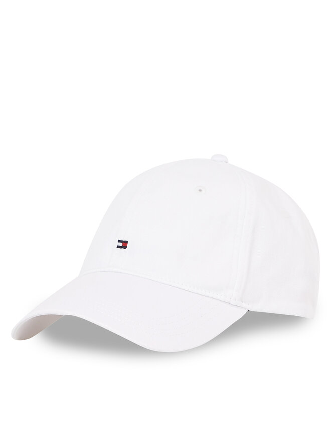 Tommy Hilfiger Cappellino Tommy Hilfiger Essential Flag Soft Cap AW0AW17131 Bianco