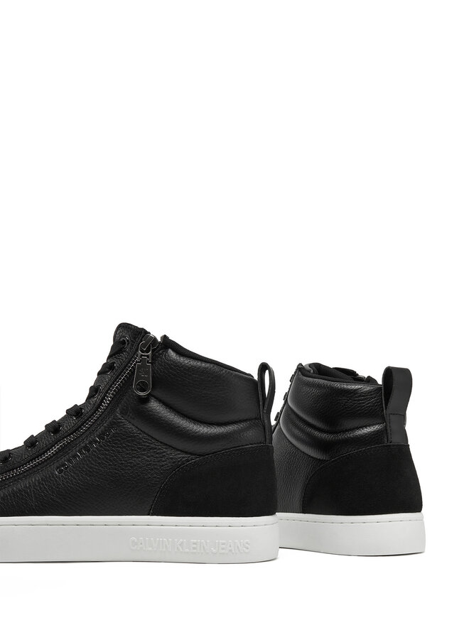 Calvin Klein Jeans Sneakersy Calvin Klein Jeans Classic Cupsole Zip Mid In YM0YM01156 Czarny