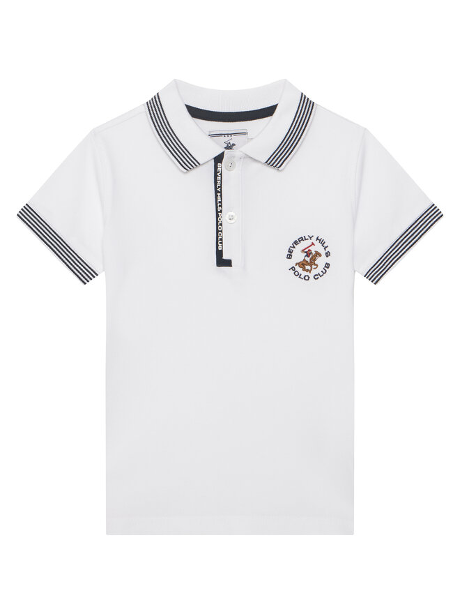 Beverly Hills Polo Club Beverly Hills Polo Club Поло P-SS26B-P424108 Білий Regular Fit