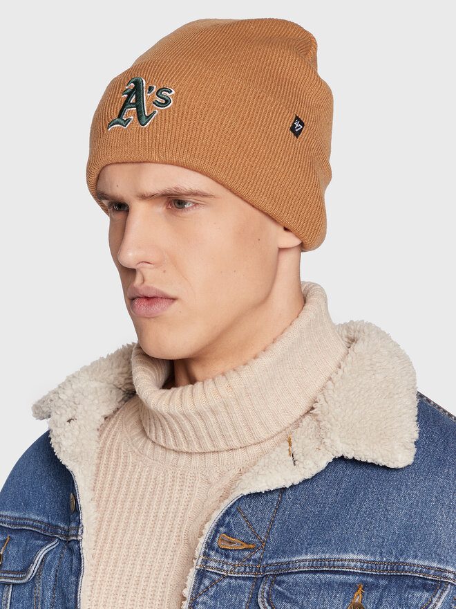 47 Brand Czapka 47 Brand Oakland Athletics B-HYMKR18ACE-QLB Brązowy