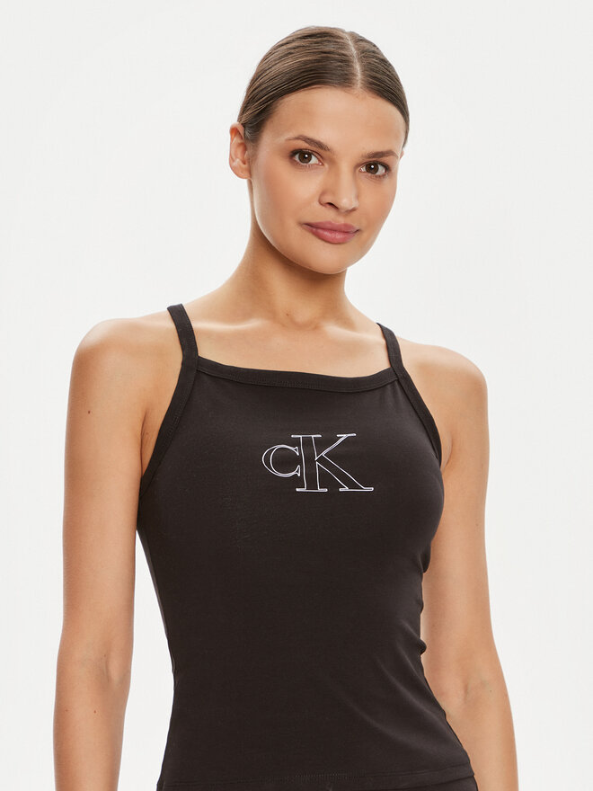 Calvin Klein Jeans Calvin Klein Jeans Top J20J223623 Schwarz Slim Fit