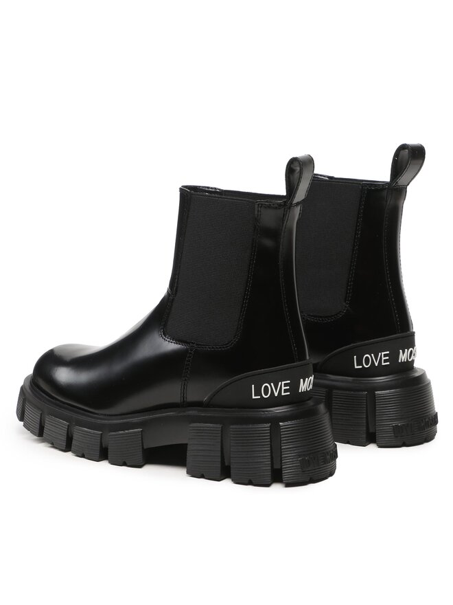 LOVE MOSCHINO Jātnieku stila puszābaki LOVE MOSCHINO JA21045G1HIB0000 Melns