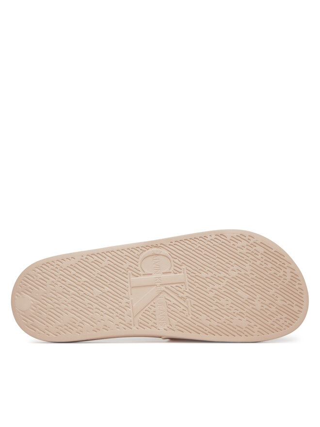 Calvin Klein Jeans Pantoletten Calvin Klein Jeans Slide Monogram Tpu YW0YW01715 Rosa