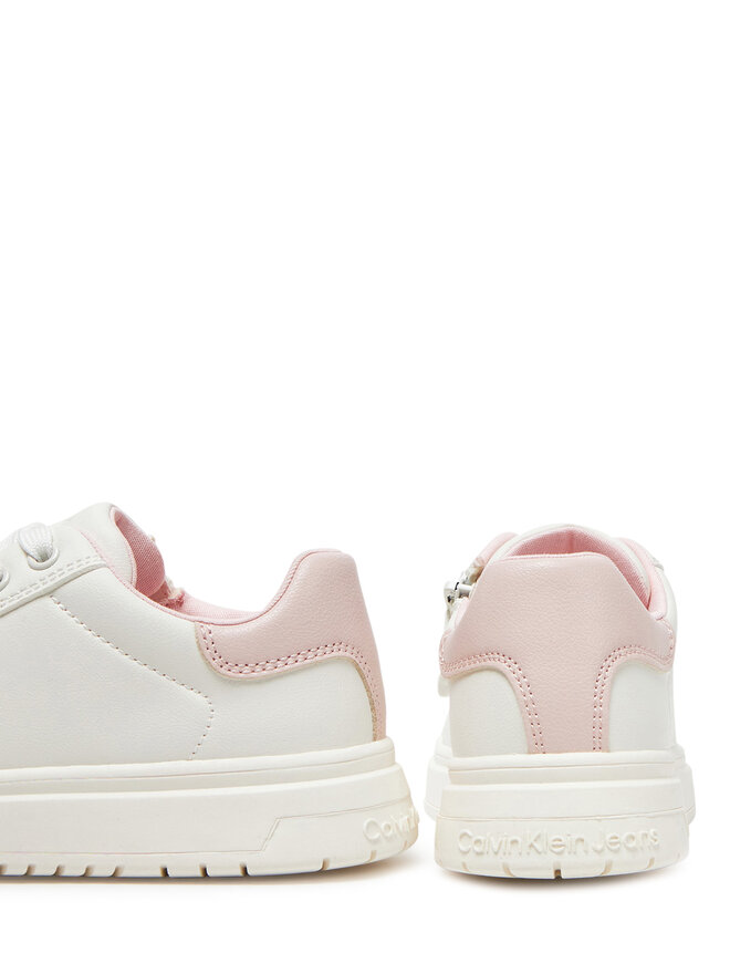 Calvin Klein Jeans Sneakersy Calvin Klein Jeans Low Cut Lace-Up V3A9-82015-1355A M Biela