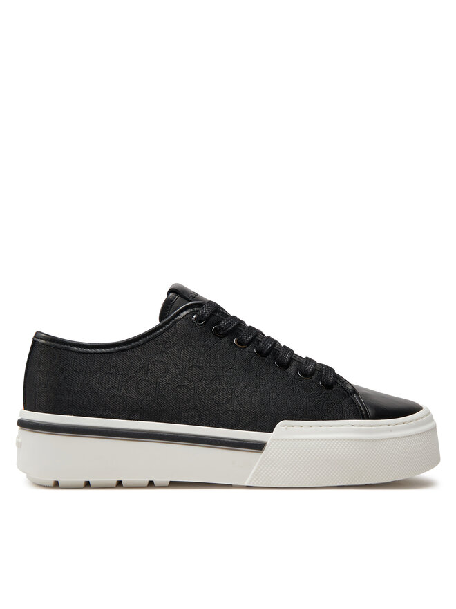 Calvin Klein Sneakersy Calvin Klein Low Top Lace Up Jaq Mono HM0HM01420 Čierna