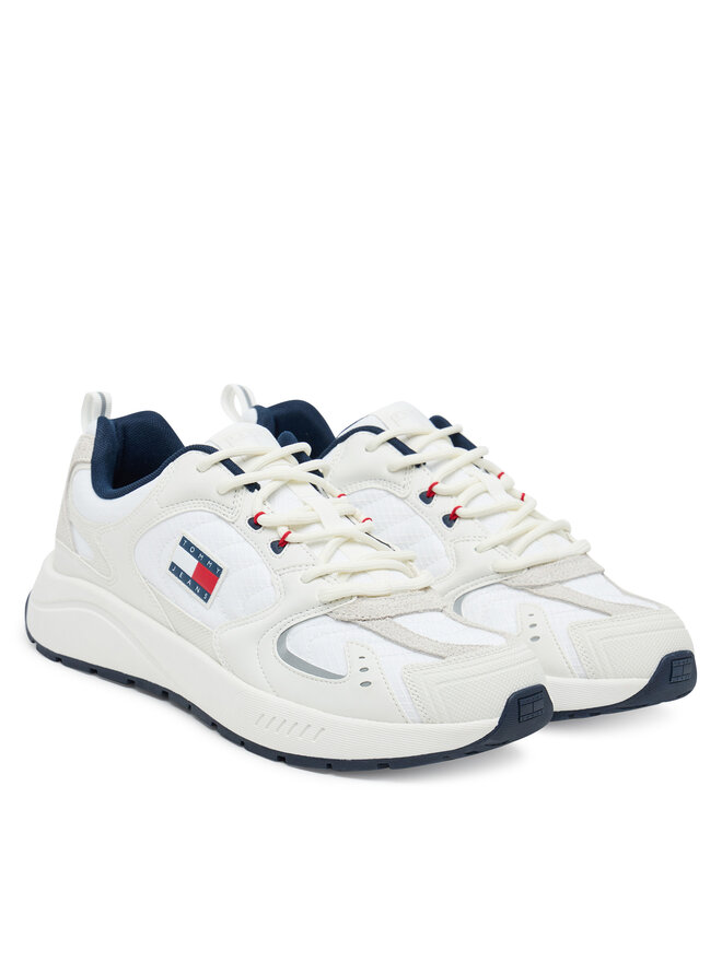 Tommy Jeans Снікерcи Tommy Jeans Tjm Runner EM0EM01581 Écru