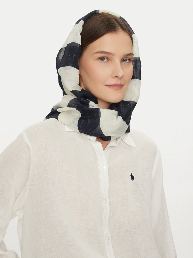 LAUREN RALPH LAUREN Šál LAUREN RALPH LAUREN 454966221001 Tmavomodrá