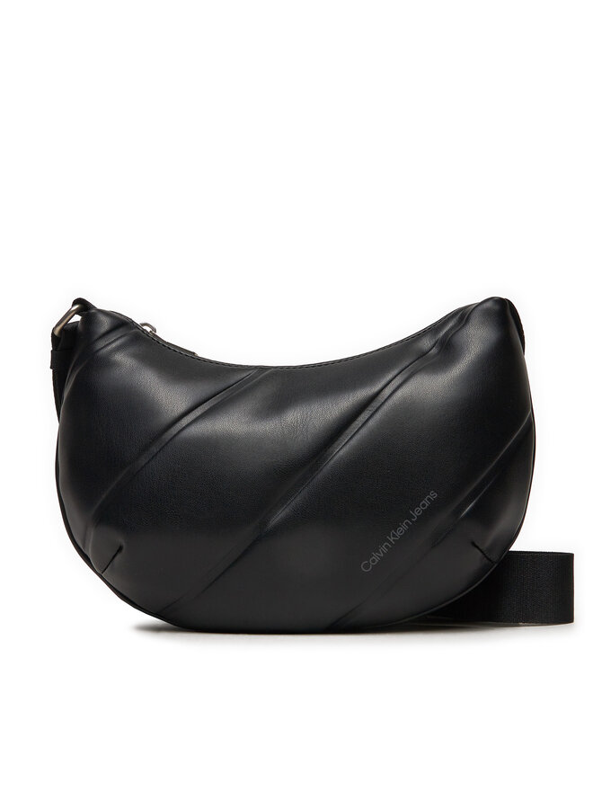 Calvin Klein Jeans Handtasche Calvin Klein Jeans Quilted Crescent Cb Bag24 K60K612370 Schwarz