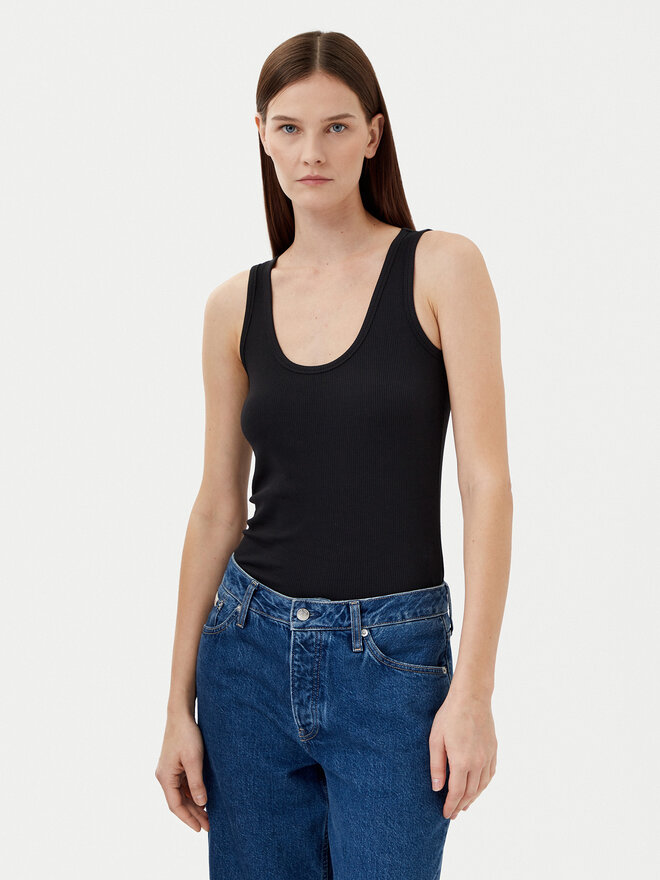 Calvin Klein Calvin Klein Top K20K208246 Schwarz Slim Fit