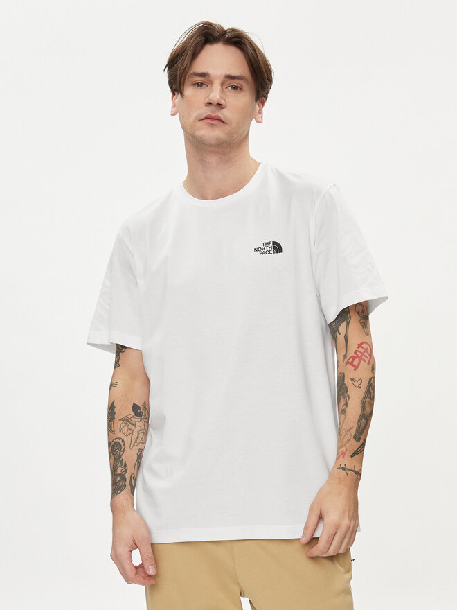 The North Face The North Face T-Shirt Simple Dome NF0A87NG Λευκό Regular Fit