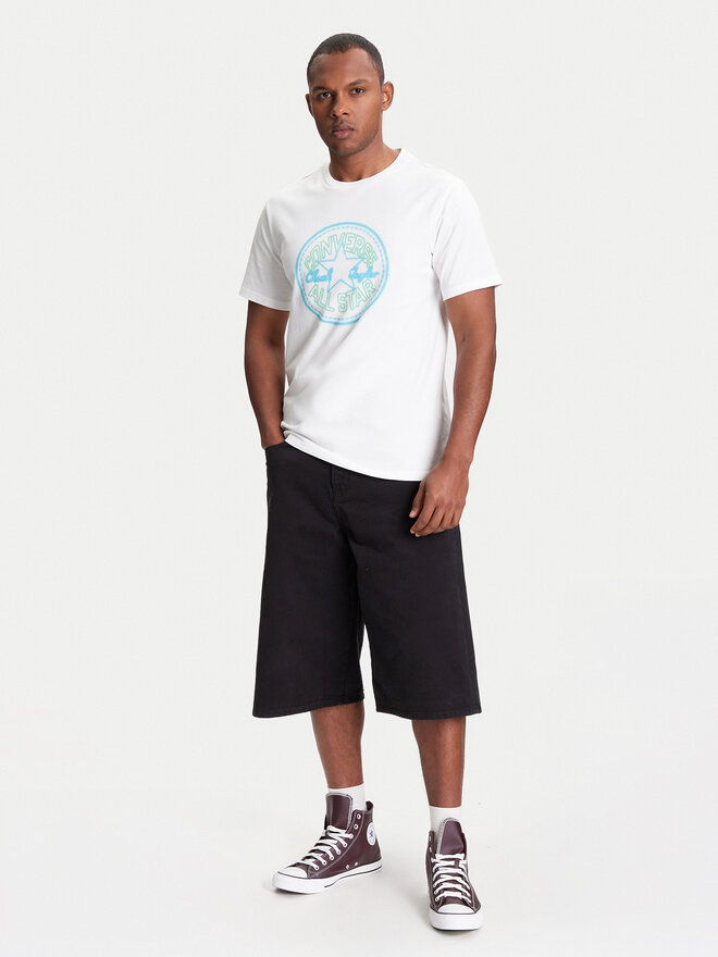 Converse Converse Camiseta Neon Sign All Star Patch 10027722-A02 Blanco Regular Fit
