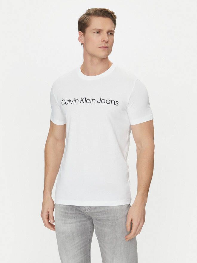 Calvin Klein Jeans Calvin Klein Jeans T-Shirt J30J322552 Weiß Slim Fit