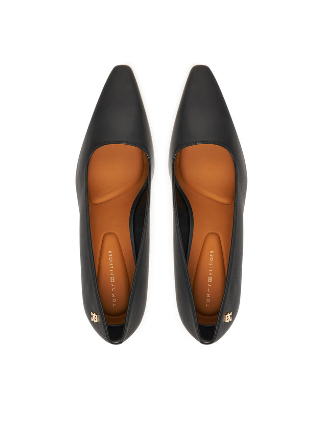 Tommy Hilfiger Γόβες Tommy Hilfiger Logo Pump Slanted Hl FW0FW08993 Μαύρο