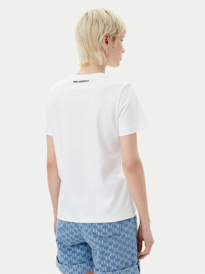 KARL LAGERFELD KARL LAGERFELD T-Shirt A2W17103 Λευκό Regular Fit