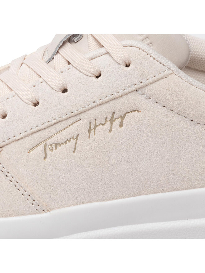 Tommy Hilfiger Tenisice Tommy Hilfiger Th Signature Suede Sneaker FW0FW06518 Bež