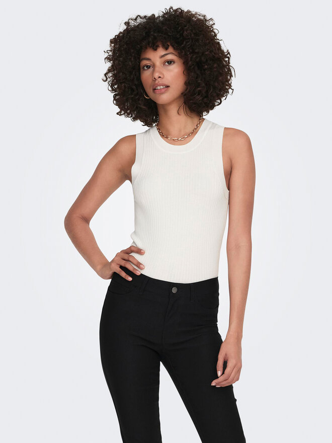 JDY JDY Τοπ Aya 15287501 Λευκό Slim Fit