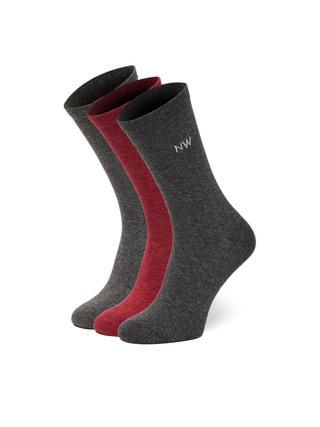 Nine West Skarpety długie Nine West CEO_AS_NW_05_W_AW25 (3 PACK) Szary