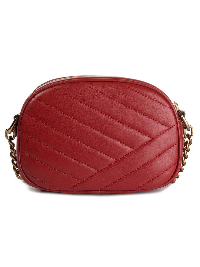 Sac a main Tory Burch Kira Chevron Camera Bag 60227 Bordeaux chaussures