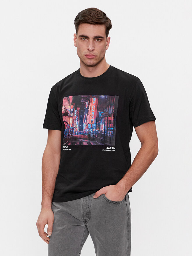Only & Sons Only & Sons Футболка Lex 22028171 Чорний Relaxed Fit