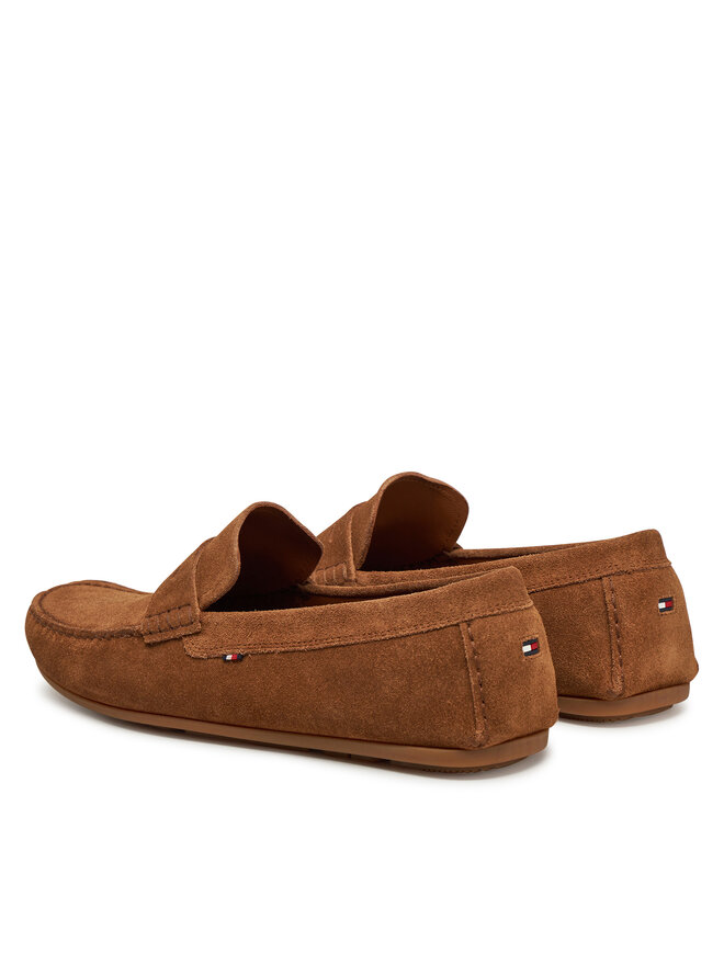 Tommy Hilfiger Mokasini Tommy Hilfiger Casual Hilfiger Suede Driver FM0FM04998 Rjava