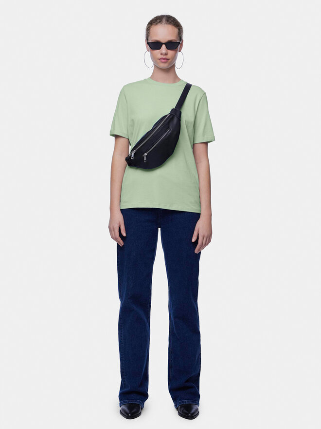 Pieces Pieces Marškinėliai Ria 17086970 Žalia Regular Fit