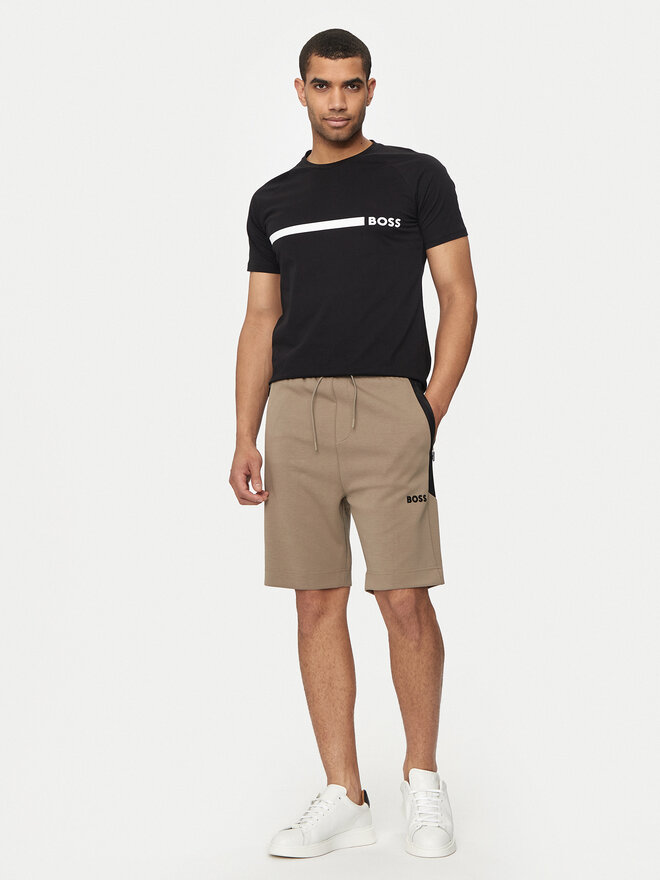 BOSS BOSS Camiseta 50517970 Negro Slim Fit