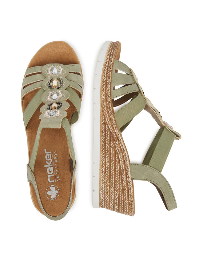 Rieker Sandalen Rieker 619B2-52 Grün