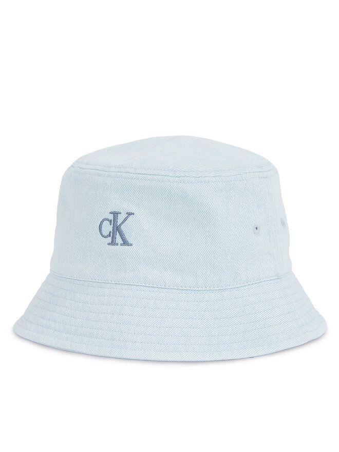 Calvin Klein Kapelusz Calvin Klein Embro Monogram Denim Bucket Hat LV04K5021G Błękitny