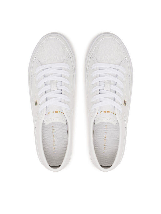 Tommy Hilfiger Sneakers Tommy Hilfiger Platform Vulc Piping Ltr FW0FW09393 Weiß