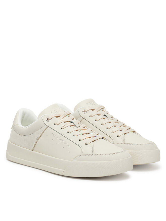 Tommy Hilfiger Сникърси Tommy Hilfiger Court Mix Lnubuck FM0FM05410 Бежов