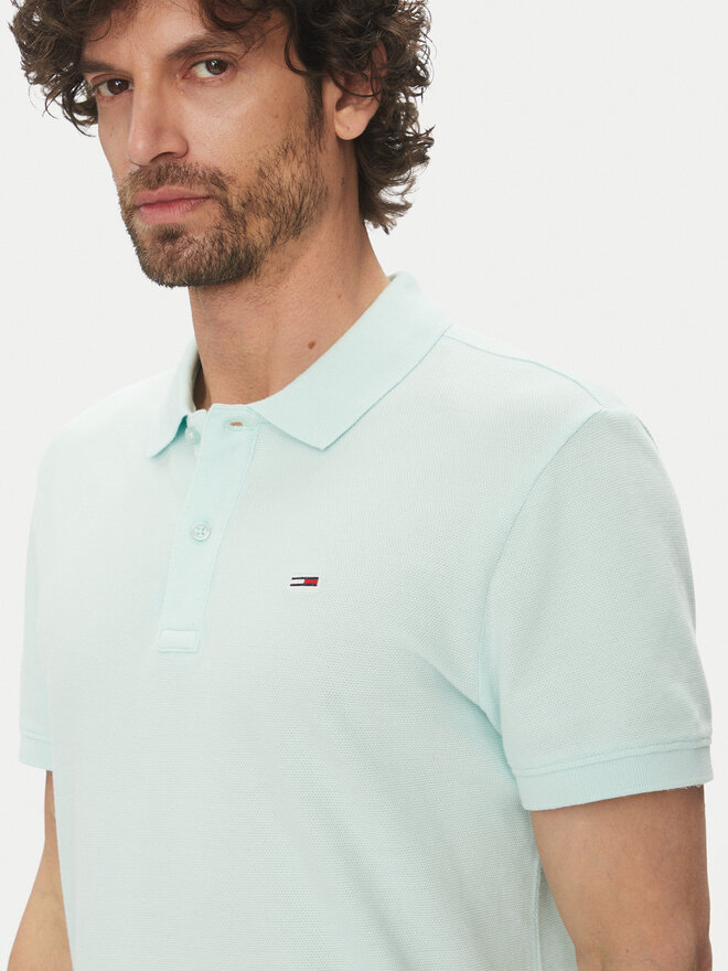 Tommy Jeans Tommy Jeans Poloshirt DM0DM20226 Grün Slim Fit