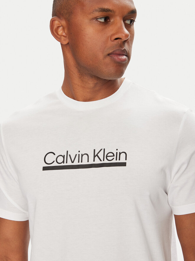 Calvin Klein Calvin Klein Camiseta Outline Tape Graphic LV04RC852G Blanco Regular Fit