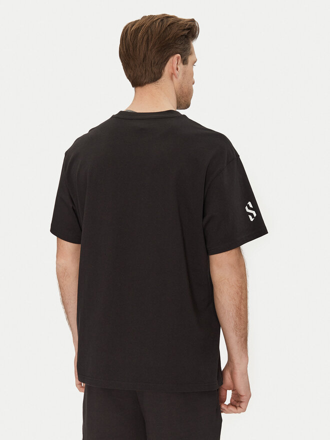 Puma Puma T-Shirt Scoot Purple Lab 631669 Schwarz Regular Fit