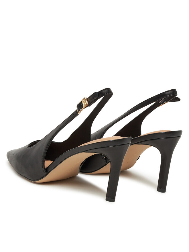Tommy Hilfiger Sandały Tommy Hilfiger Squared Toe FW0FW08636 Czarny