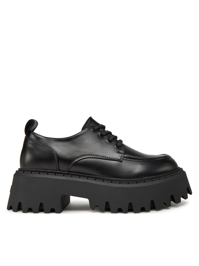 Buffalo Oxfordy Buffalo Aspen Lace Up Lo 1622550 Czarny