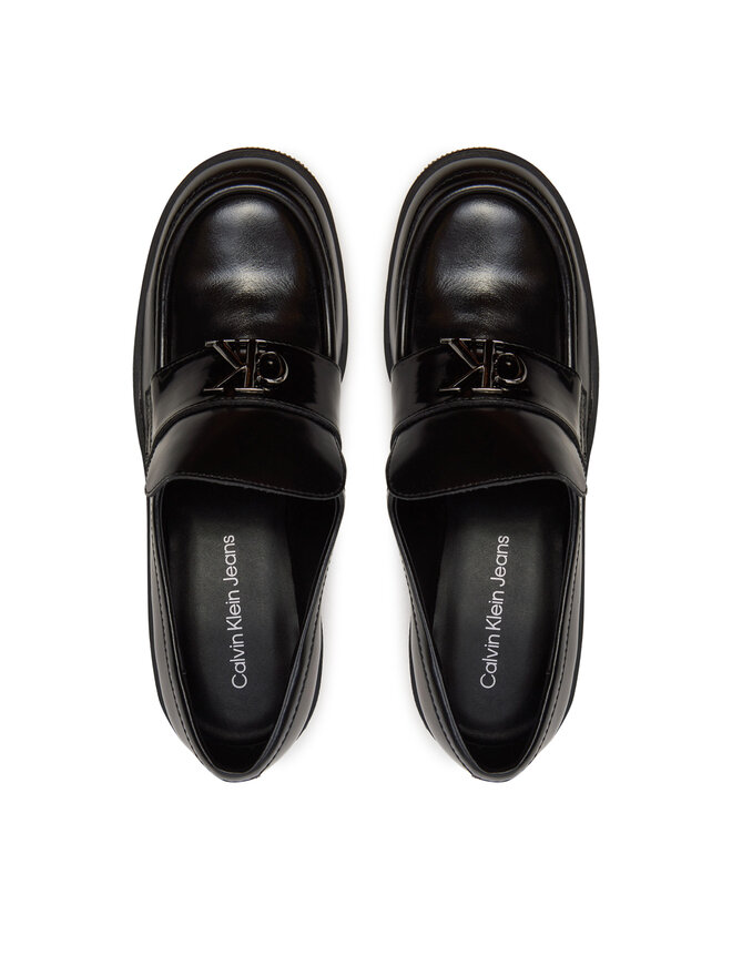 Calvin Klein Jeans Półbuty Calvin Klein Jeans Chunky Heeled Loafer Mg Mtr YW0YW01494 Czarny