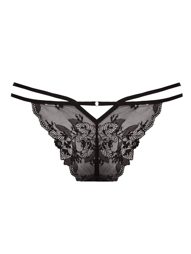 Hunkemöller Hunkemöller Braziljske spodnje hlačke Amari 301027 Črna