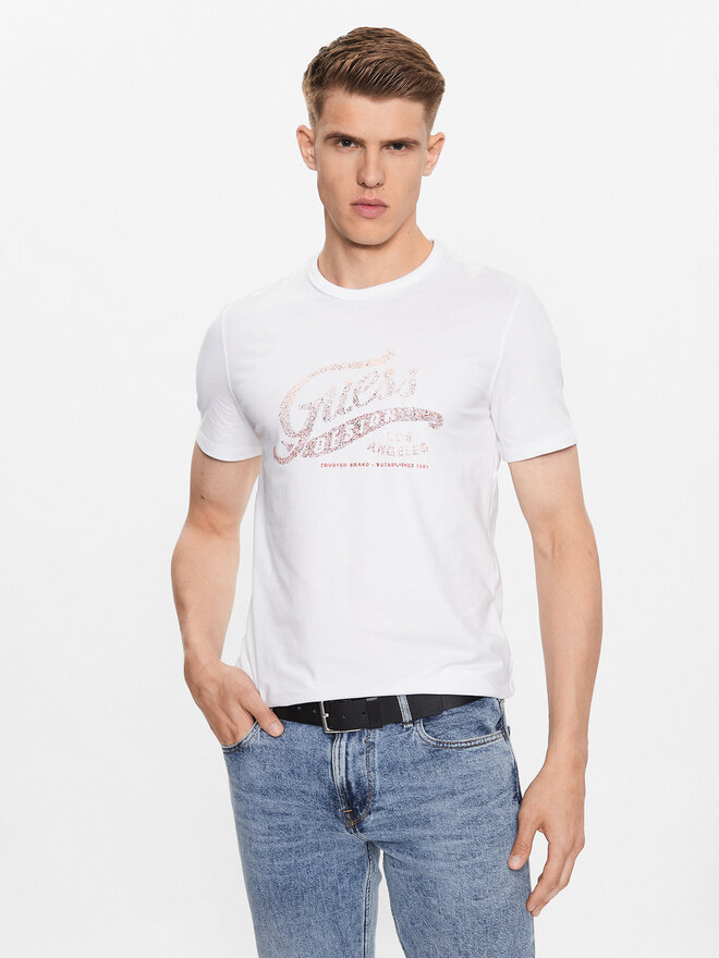 Guess Guess Camiseta M3YI27 J1314 Blanco Slim Fit