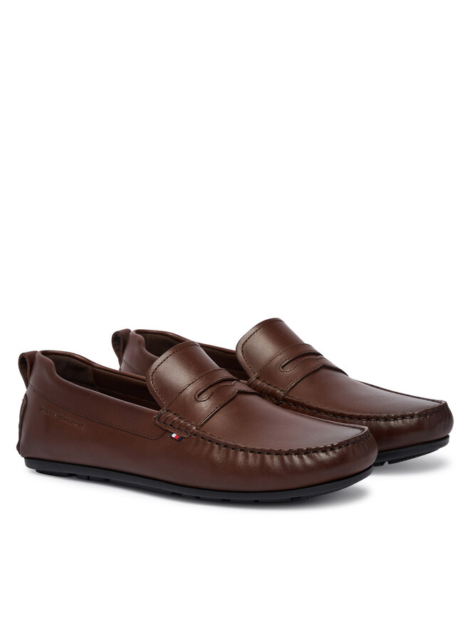 Tommy Hilfiger Mokassins Tommy Hilfiger Core Hilfiger Leather Driver FM0FM05790 Braun