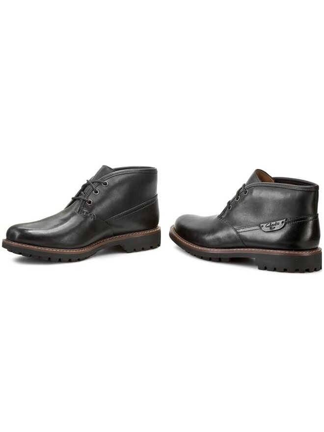 Clarks Черевики Clarks Montacute Duke 203510967 Чорний