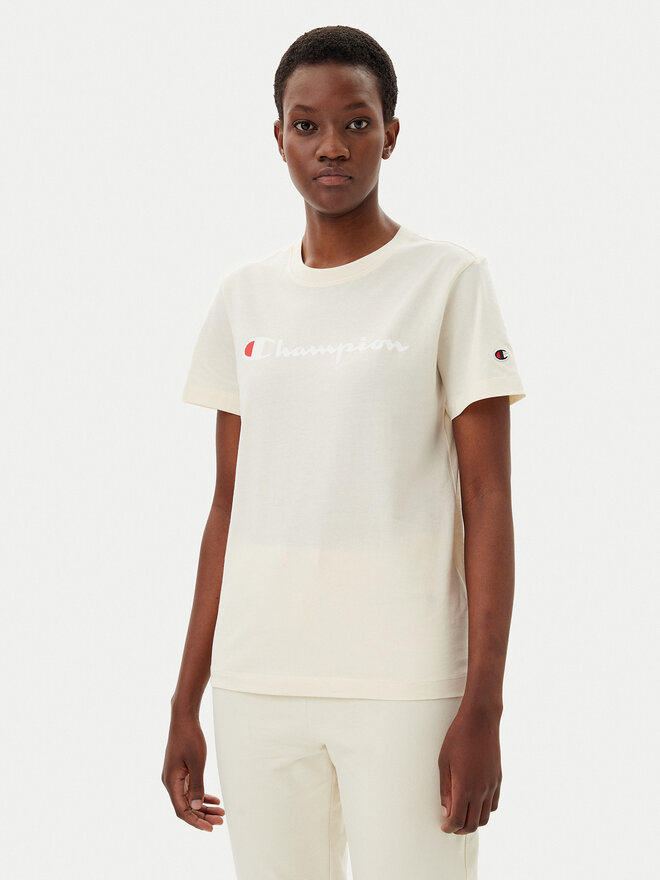 Champion Champion Camiseta 118090 Écru Slim Fit