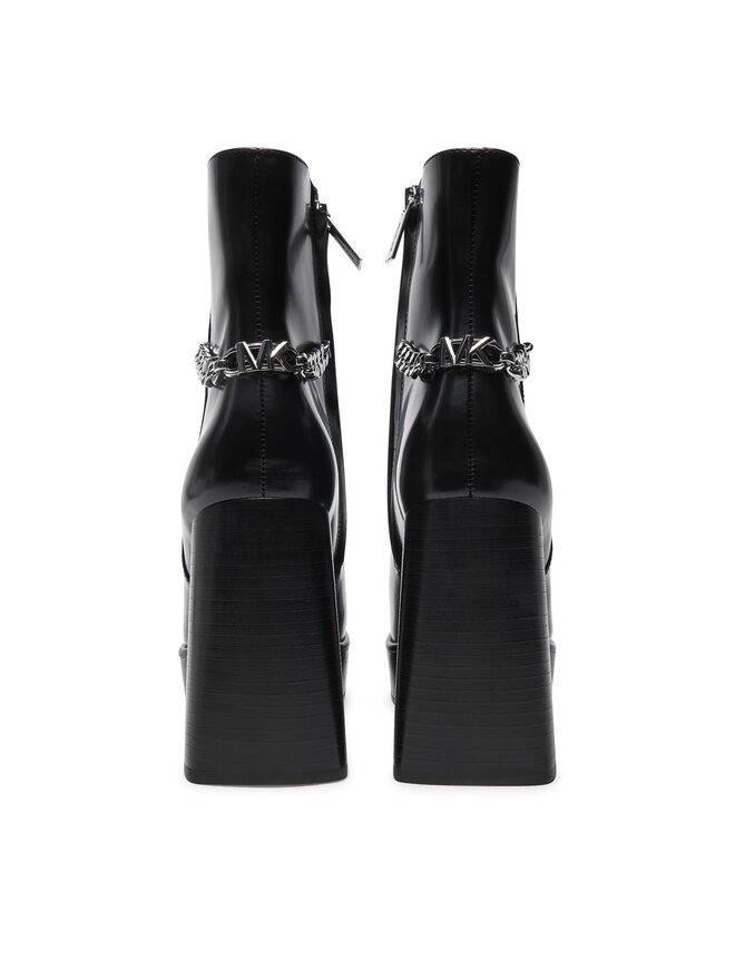 MICHAEL Michael Kors Ботильйони MICHAEL Michael Kors Carlisle Leather Platform Boot 40F4CLME1L Чорний