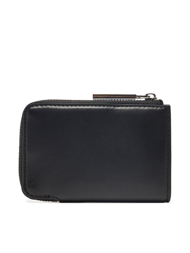 Calvin Klein Portfel damski Calvin Klein Embossed Logo Zip Cardholder K60K613157 Czarny
