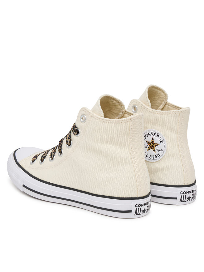 Converse Sneakers aus Stoff Converse Chuck Taylor All Star Leopard Laces A19179C Creme