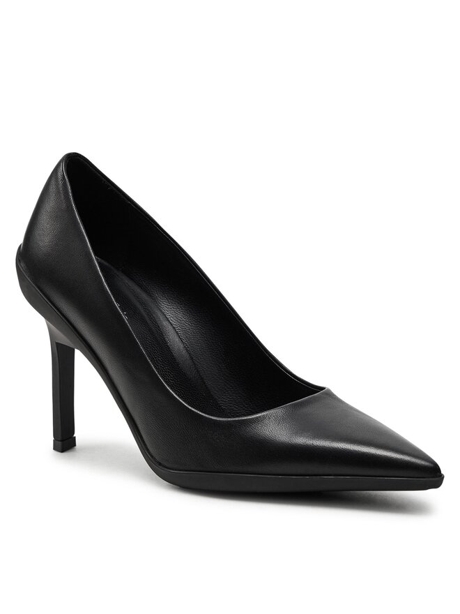 Calvin Klein Lodičky Calvin Klein Heel Pump 90 Leather HW0HW02033 Čierna