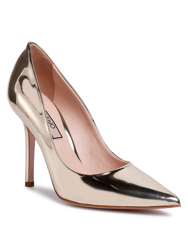 Tacon de aguja Liu Jo Marilyn Decollete 105 SXX523 EX001 Oro zapatos.es